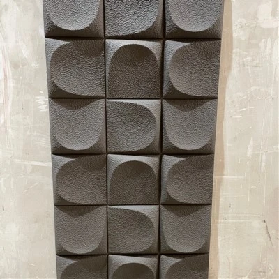 3D PU atifisyèl wòch miray panèl ignifuje lejè faux wòch CLADDING pou Villa otèl pwojè